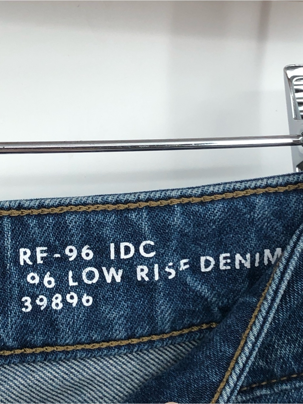 J.Crew '96 Low Rise Denim Trouser 0962 27x32 dark blue wide leg 27 women - Picture 7 of 12